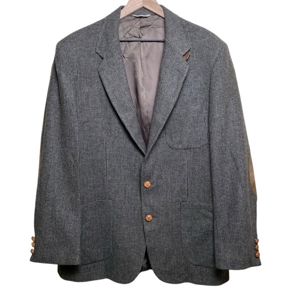Hunt Valley Other - Hunt Valley Grey Black Patterned Sports Coat, 44L
